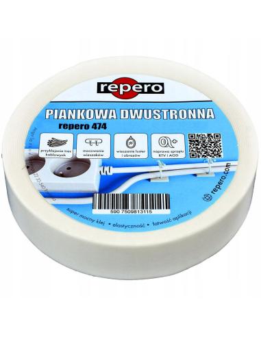 TAŚMA REPERO 474 PIANKOWA 12MMX5M