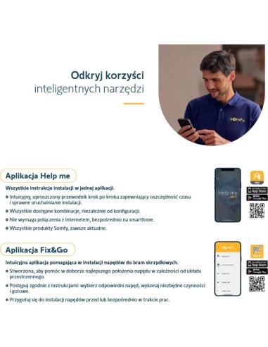 Zestaw Somfy Elixo 3S+ IO Standard Pack do 600kg bram przesuwnych