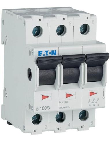 EATON ROZŁĄCZNIK IZOLACYJNY MODUŁOWY 100A 3Z 3P 3M 415V AC IS-100/3