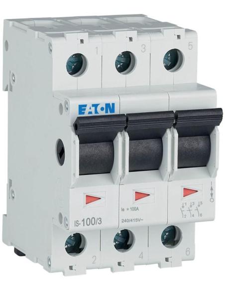EATON ROZŁĄCZNIK IZOLACYJNY MODUŁOWY 100A 3Z 3P 3M 415V AC IS-100/3