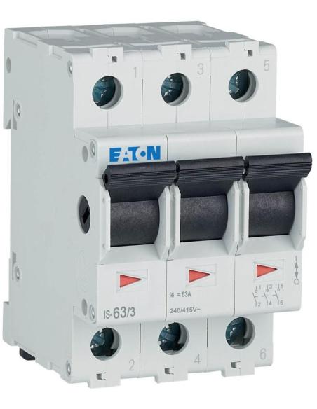 EATON ROZŁĄCZNIK IZOLACYJNY MODUŁOWY 63A 3Z 3P 3M 415V AC IS- 63/3