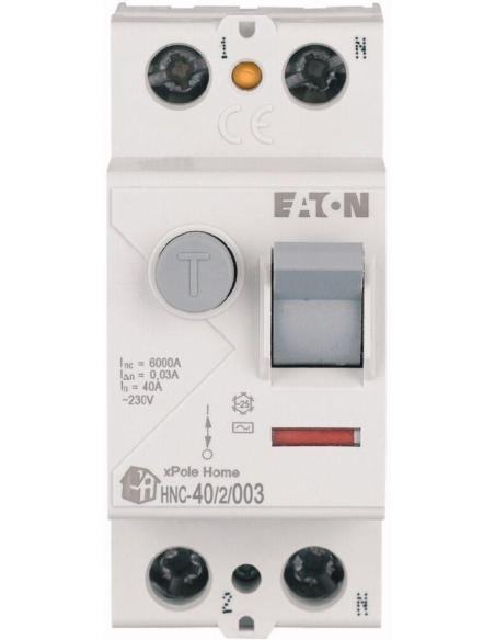EATON WYŁĄCZNIK RÓŻNICOWOPRĄDOWY 40A 2P 2M 30MA AC 6KA