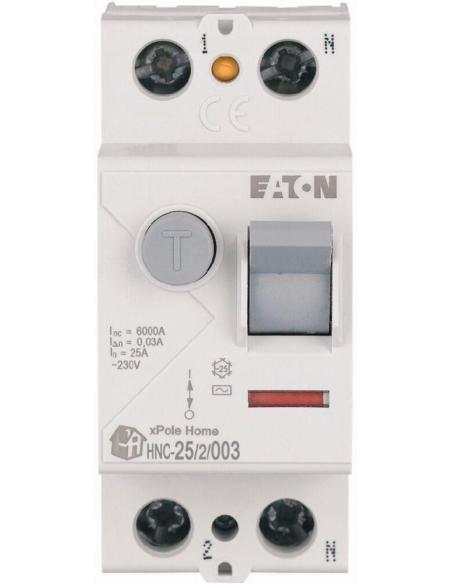 EATON WYŁĄCZNIK RÓŻNICOWOPRĄDOWY 25A 2P 2M 30MA AC 6KA