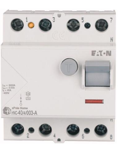 EATON WYŁĄCZNIK RÓŻNICOWOPRĄDOWY 40A 4P 4M 30MA A 6KA