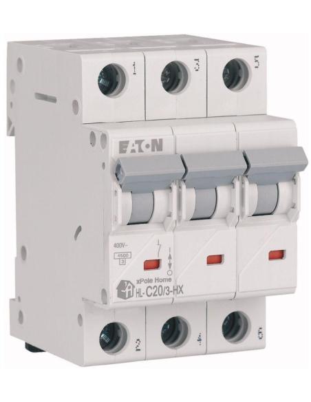 EATON WYŁĄCZNIK NADPRĄDOWY C 20A 3P 3M 6KA HN-C20/3