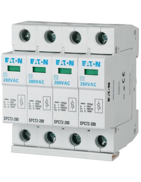 EATON OGRANICZNIK PRZEPIĘĆ T2 C 4P 4M 20/40KA 1.4KV TN, TNS, TNCS SPCT2-280/4