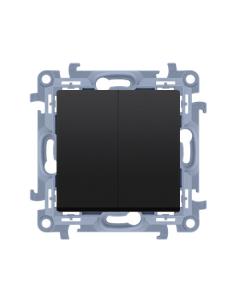 KONTAKT SIMON 10 MODUŁ CZARNY MAT ŁĄCZNIK SERYJNY SAMOZACISKI 10AX 250 V