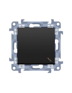 KONTAKT SIMON 10 MODUŁ CZARNY MAT ŁĄCZNIK UNIWERSALNY "SCHODY" SAMOZACISKI 10AX 250V