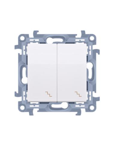 KONTAKT SIMON 10 MODUŁ BIAŁY ŁĄCZNIK UNIWERSALNY 2X ZACISKI ŚRUBOWE 10AX 250V