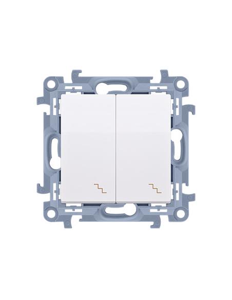 KONTAKT SIMON 10 MODUŁ BIAŁY ŁĄCZNIK UNIWERSALNY 2X ZACISKI ŚRUBOWE 10AX 250V