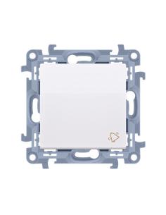 KONTAKT SIMON 10 MODUŁ BIAŁY PRZYCISK "DZWONEK" SAMOZACISKI 10AX 250V