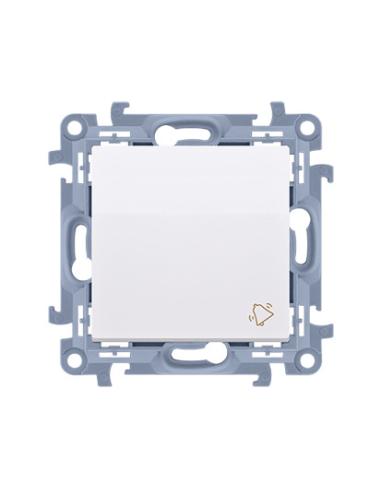 KONTAKT SIMON 10 MODUŁ BIAŁY PRZYCISK "DZWONEK" SAMOZACISKI 10AX 250V