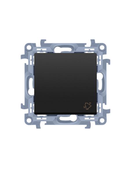 KONTAKT SIMON 10 MODUŁ CZARNY MAT PRZYCISK "DZWONEK" SAMOZACISKI 10AX 250V