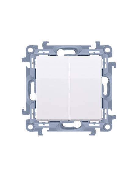KONTAKT SIMON 10 MODUŁ BIAŁY PRZYCISK 2X 2Z ZACISKI ŚRUBOWE 10AX 250V