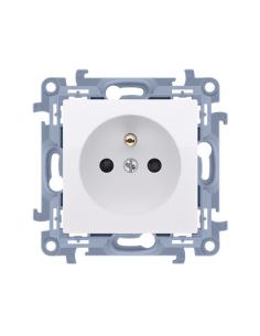 KONTAKT SIMON 10 MODUŁ BIAŁY GNIAZDO 1X Z/U Z PRZESŁONAMI SZYBKOZŁĄCZA 16A 250V