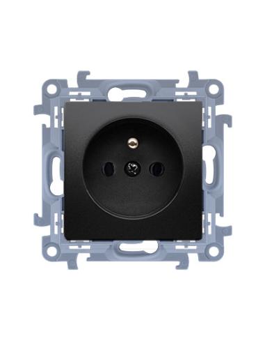 KONTAKT SIMON 10 MODUŁ CZARNY MAT GNIAZDO 1X Z/U SZYBKOZŁĄCZA 16A 250V
