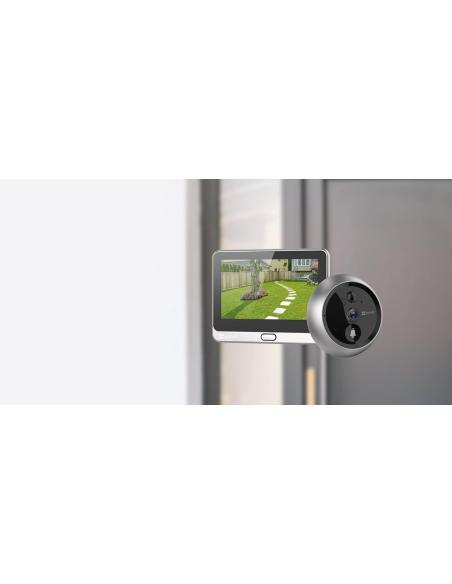 Wizjer do drzwi Ezviz CP4 2MP Wi-Fi srebrny
