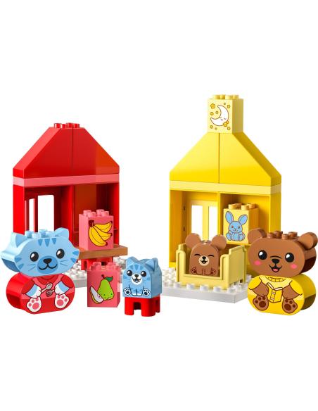 Klocki LEGO Duplo - Codzienne czynności - jedzenie i pora snu