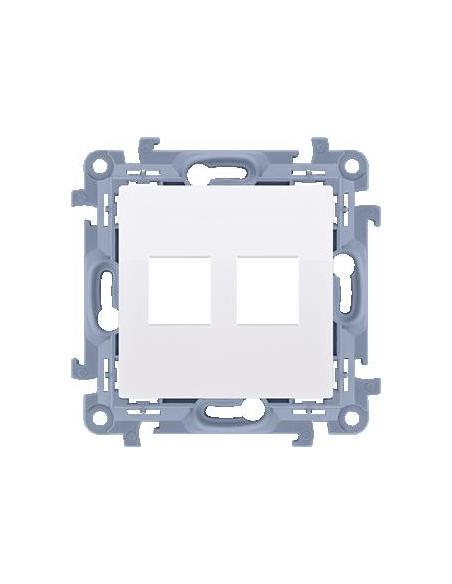 KONTAKT SIMON 10 MODUŁ BIAŁY DO GNIAZD TELEINFORMATYCZNYCH 2X UAE KEYSTONE CKP2.01/11