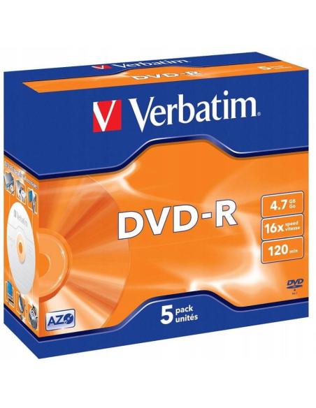 Płyty DVD-R Verbatim AZO (5szt)