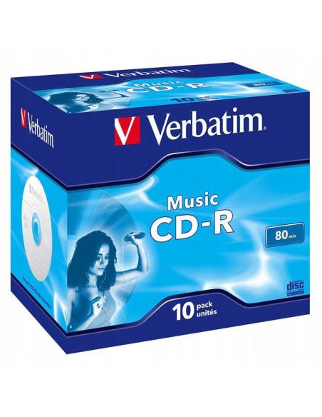 Płyty CD-R Verbatim HP Music jewel box (10szt)