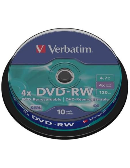 Płyty DVD-RW Verbatim SERL spindle (10szt)