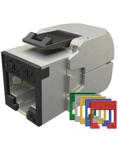 Moduł Keystone samozaciskowy Solarix Cat.6A STP RJ45 SXKJ-10G-STP-RAL-SA