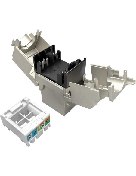 Moduł Keystone samozaciskowy Solarix Cat.6A STP RJ45 SXKJ-10G-STP-RAL-SA