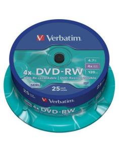Płyty DVD-RW Verbatim SERL spindle (25szt.)