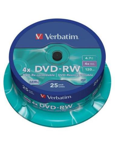 Płyty DVD-RW Verbatim SERL spindle (25szt.)