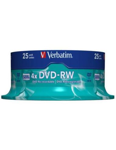 Płyty DVD-RW Verbatim SERL spindle (25szt.)