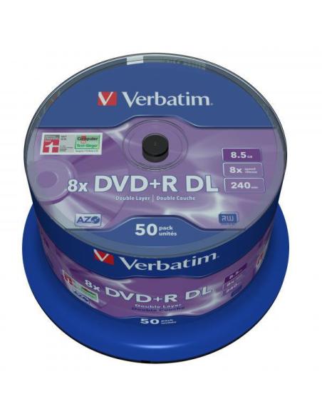 Płyty DVD+R DL Verbatim HP spindle (50szt)