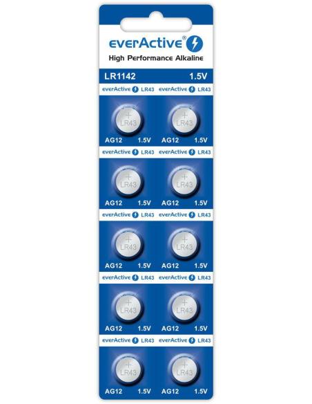 Bateria AG12 / G12 / LR43 / LR1142 everActive 1,5V (blister 10 szt.)