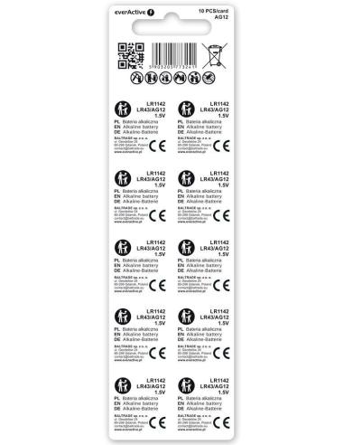 Bateria AG12 / G12 / LR43 / LR1142 everActive 1,5V (blister 10 szt.)