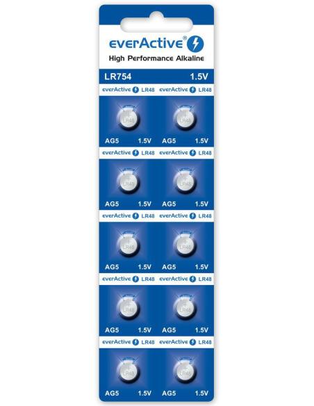 Bateria AG5 / G5 / LR48 / LR754 everActive 1,5V (blister 10 szt.)