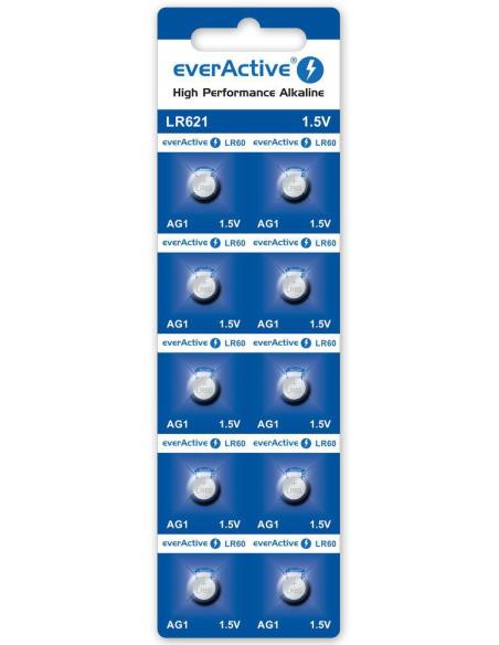 Bateria AG1 / G1 / LR60 / LR621 everActive 1,5V (blister 10 szt.)