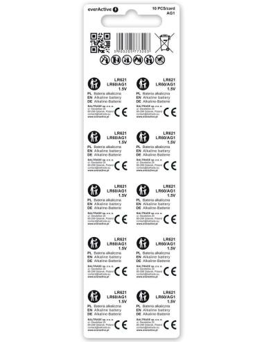 Bateria AG1 / G1 / LR60 / LR621 everActive 1,5V (blister 10 szt.)