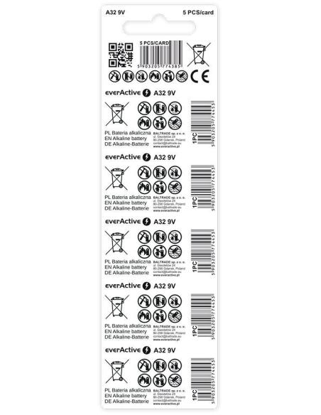 Bateria A32 / 32A everActive 9V (blister 5 szt.)