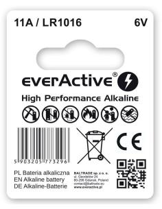 Bateria 11A / LR1016 / MN11 everActive 6V (blister 1 szt.) 2