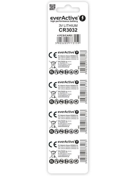 Bateria CR3032 everActive (blister 4 szt.)