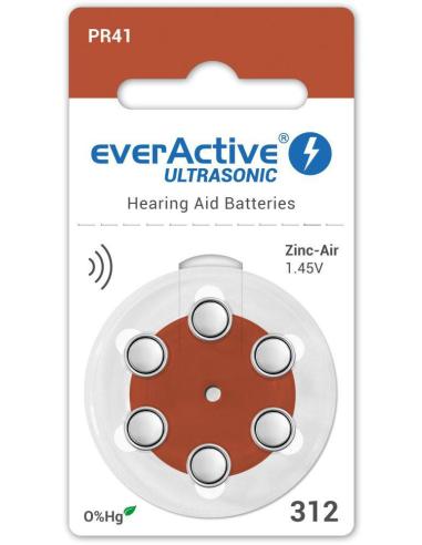 Bateria do aparatu słuchowego everActive ULTRASONIC 312 / PR41 (blister 6 szt.)
