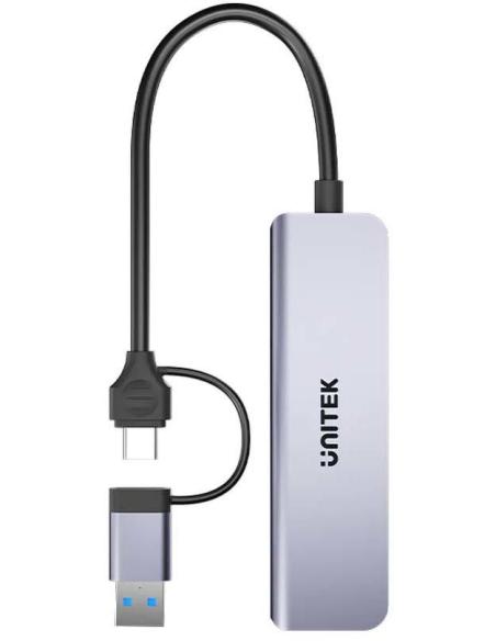 Unitek Hub 5w1 USB-A/C 5 Gbps z czytnikiem kart SD i micro SD