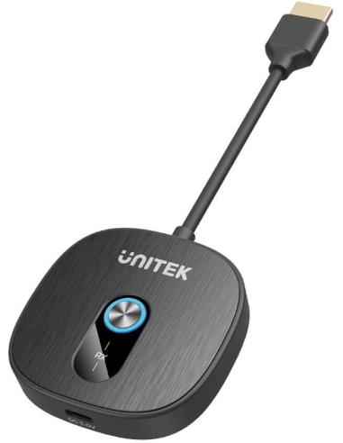 Unitek Dodatkowy odbiornik bezprzewodowy HDMI do nadajnika V1711A, czarny