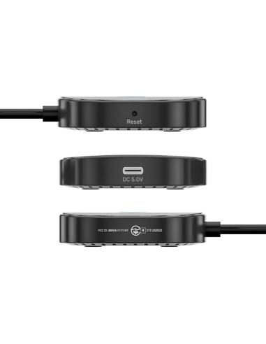 Unitek Bezprzewodowy transmiter HDMI 1080p, 1 nadajnik + 2 odbiorniki, czarny