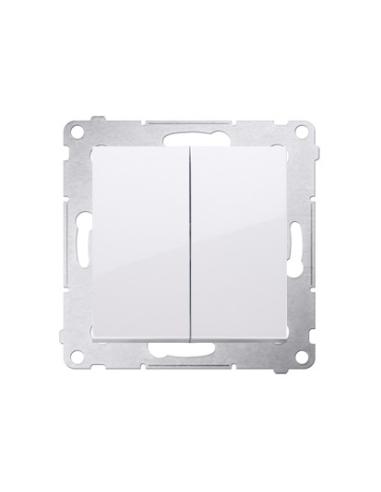 SIMON 54 MODUŁ BIAŁY ŁĄCZNIK SERYJNY ZACISKI SPRĘŻYNOWE 10AX 250V