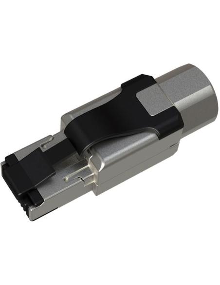 WTYK MODULARNY KONEKTOR PRZEMYSŁOWY SAMOZACISKOWY SOLARIX RJ45 CAT.6A STP NEW 1szt
