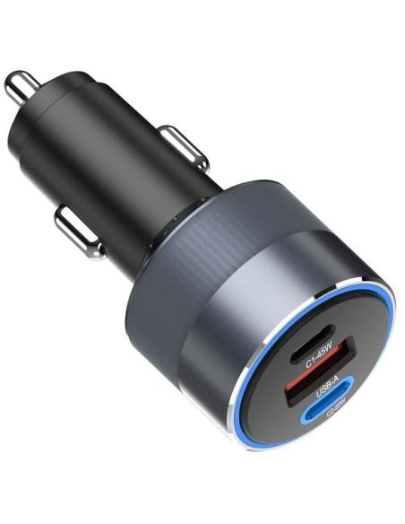 ŁADOWARKA SAMOCHODOWA Forcell F-Energy 65 W 2x USB-C 1x USB-A PD 3.0 QC 4.0 SZARA