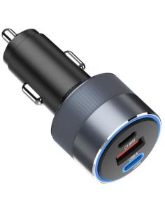 ŁADOWARKA SAMOCHODOWA Forcell F-Energy Alu 85 W 2x USB-C 1x USB-A PD 3.0 QC 4.0 SZARA 2
