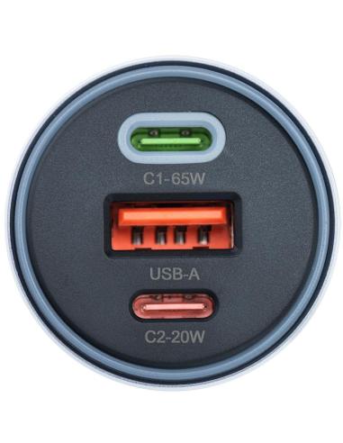 ŁADOWARKA SAMOCHODOWA Forcell F-Energy Alu 85 W 2x USB-C 1x USB-A PD 3.0 QC 4.0 SZARA