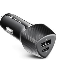 ŁADOWARKA SAMOCHODOWA Forcell Carbon CC50-1A1C 38 W 1x USB-C 1x USB-A PD 3.0 QC 3.0 CZARNA